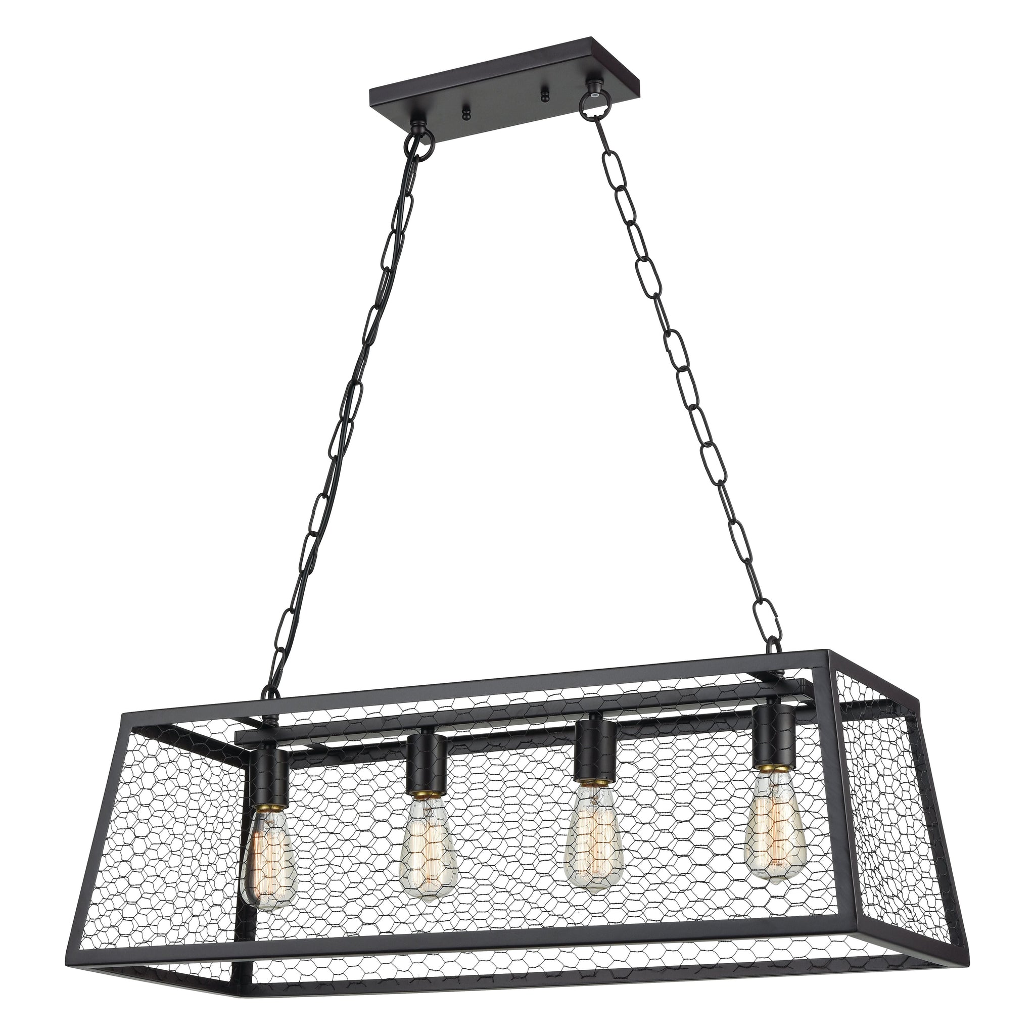 Grange 31" Wide 4-Light Chandelier