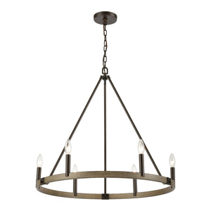 Transitions 27" Wide 6-Light Chandelier
