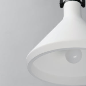 Lumi 13" White Plaster Pendant