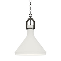 Lumi 13" White Plaster Pendant
