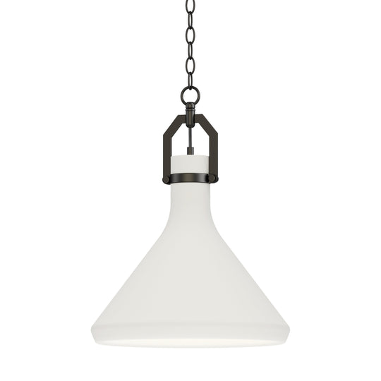 Lumi 13" White Plaster Pendant