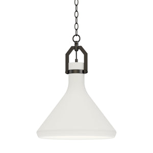 Lumi 13" White Plaster Pendant