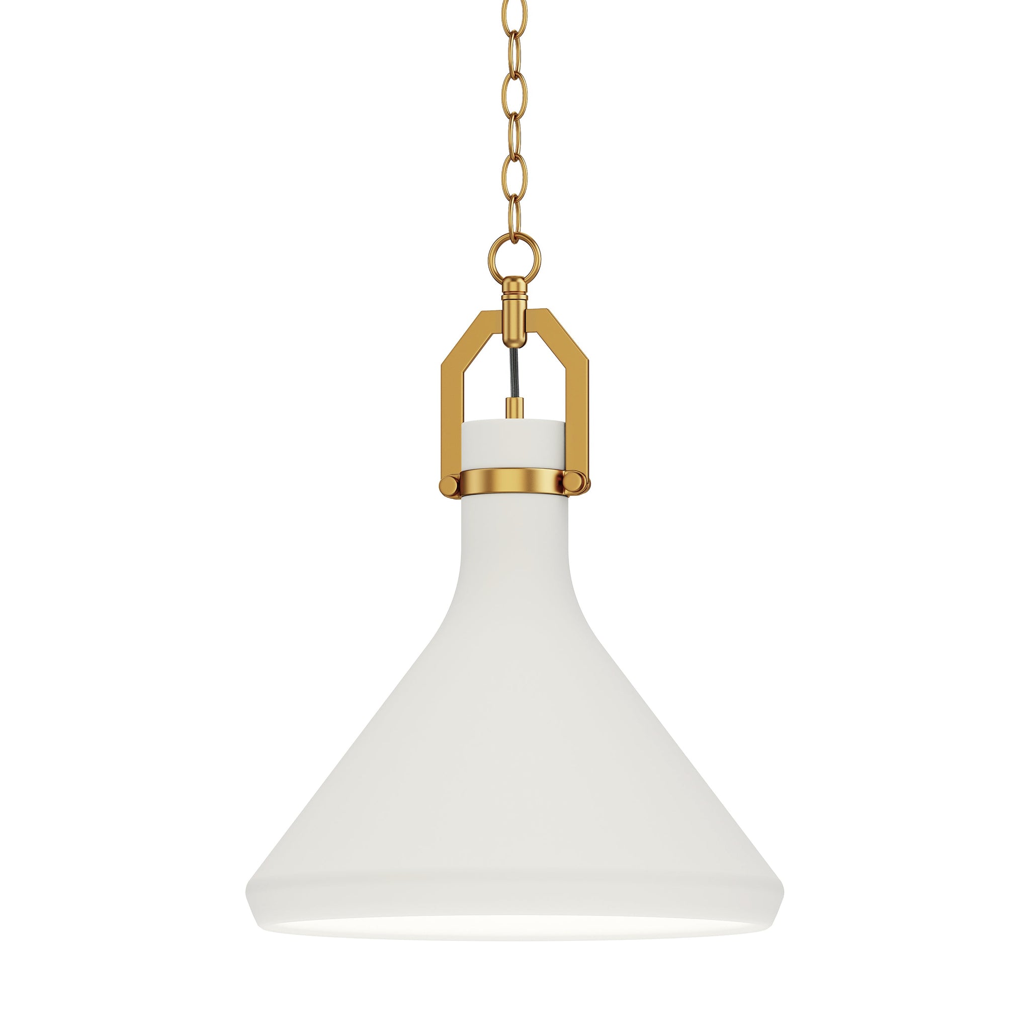 Lumi 13" White Plaster Pendant