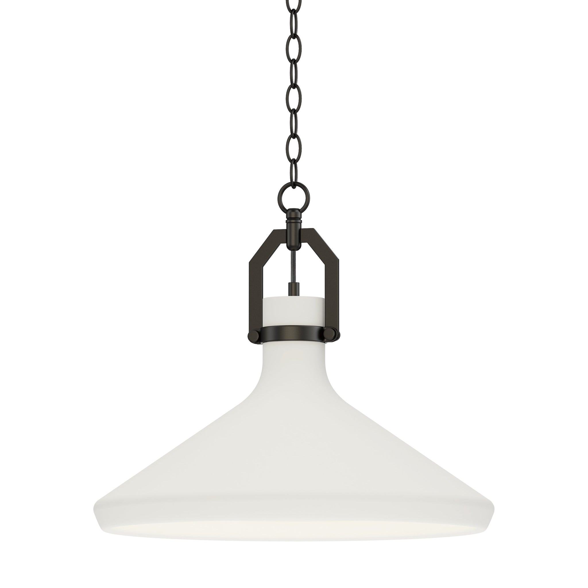 Lumi 16" White Plaster Pendant