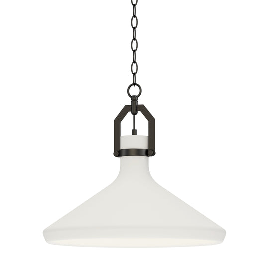 Lumi 16" White Plaster Pendant
