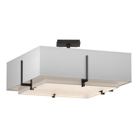 Exos Square Double Shade Semi-Flush