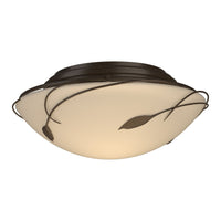 Forged Leaves Flush Mount