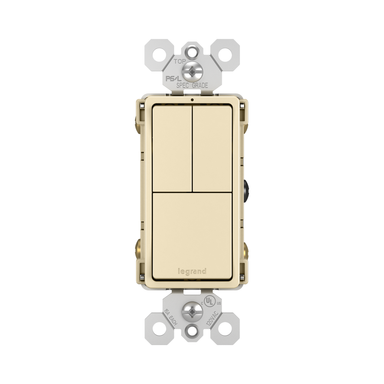 radiant Two Single-Pole Switches & Single Pole/3-Way Switch