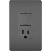 radiant Single-Pole/3-Way Switch with 15A Tamper-Resistant Outlet