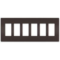 radiant Six-Gang Screwless Wall Plate