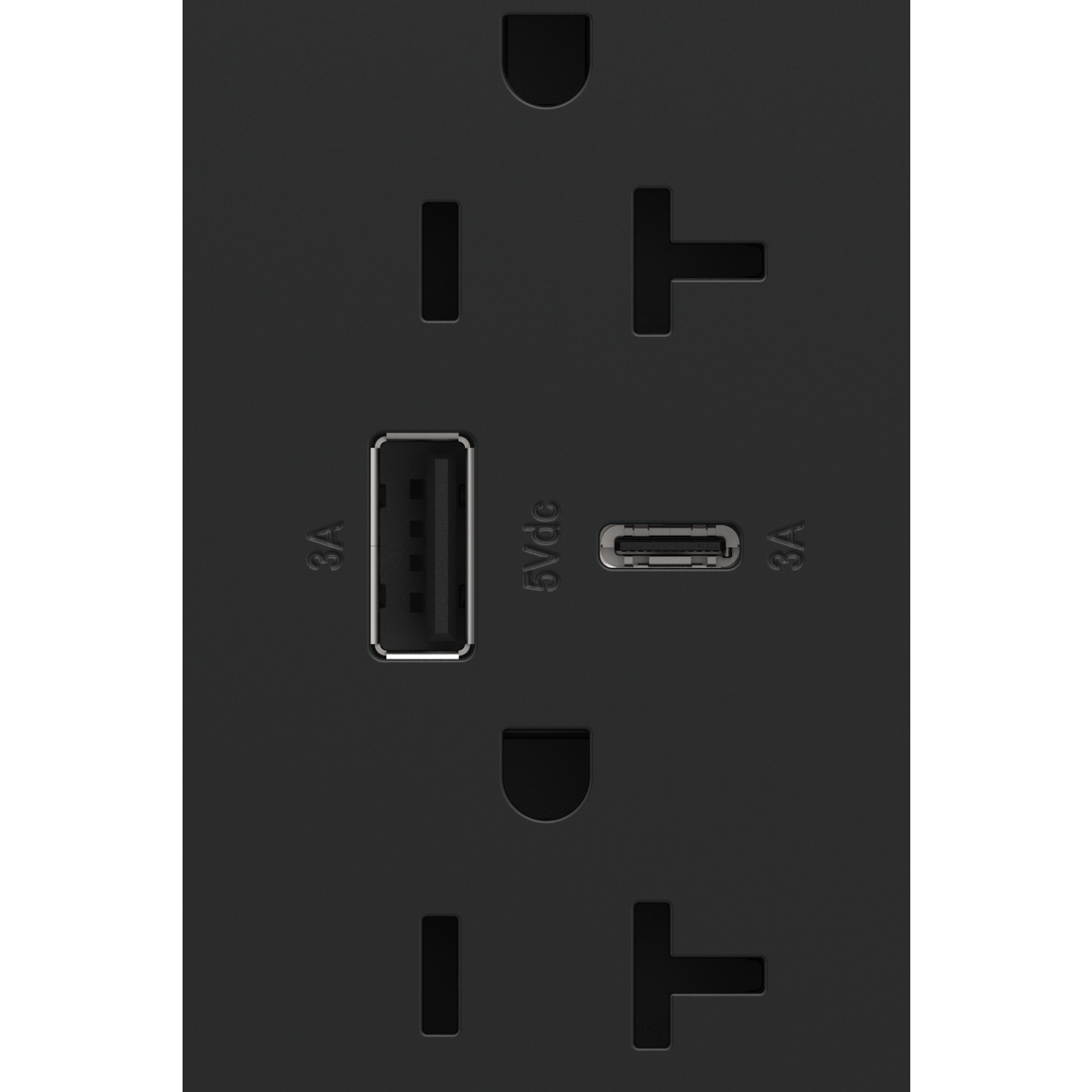 Adorne 20A Tamper-Resistant Ultra-Fast USB Type A/C Outlet