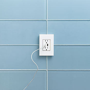 Dual USB Plus-Size Outlet Combo with Matching Wall Plate