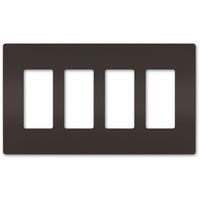 radiant Four-Gang Screwless Wall Plate