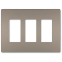 radiant Three-Gang Screwless Wall Plate