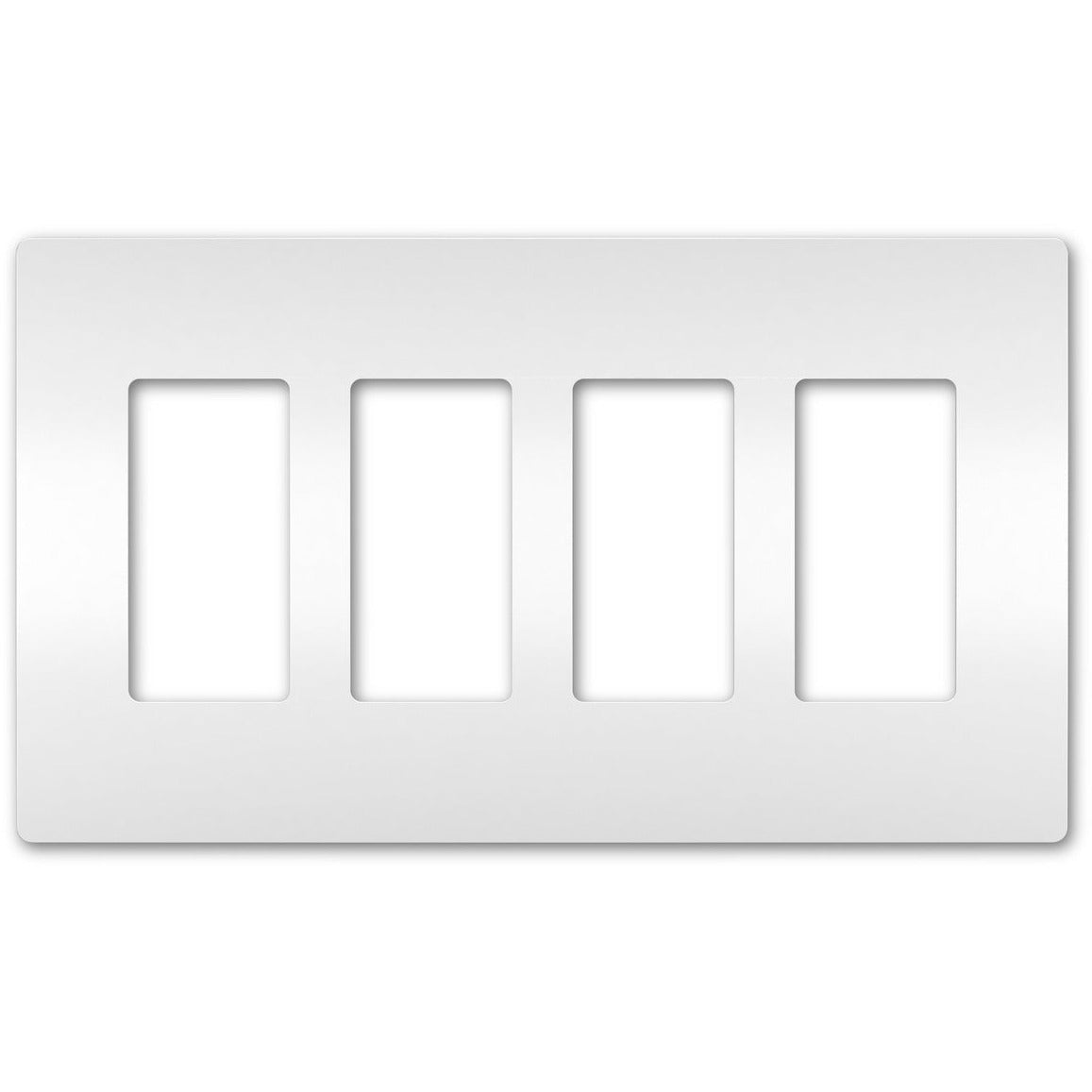 radiant Four-Gang Screwless Wall Plate