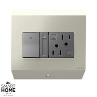 Control Box with Paddle Dimmer and 15A GFCI Outlet