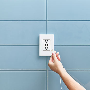 Dual USB Plus-Size Outlet Combo with Matching Wall Plate