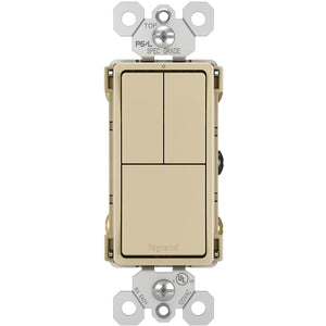 radiant Two Single-Pole Switches & Single Pole/3-Way Switch