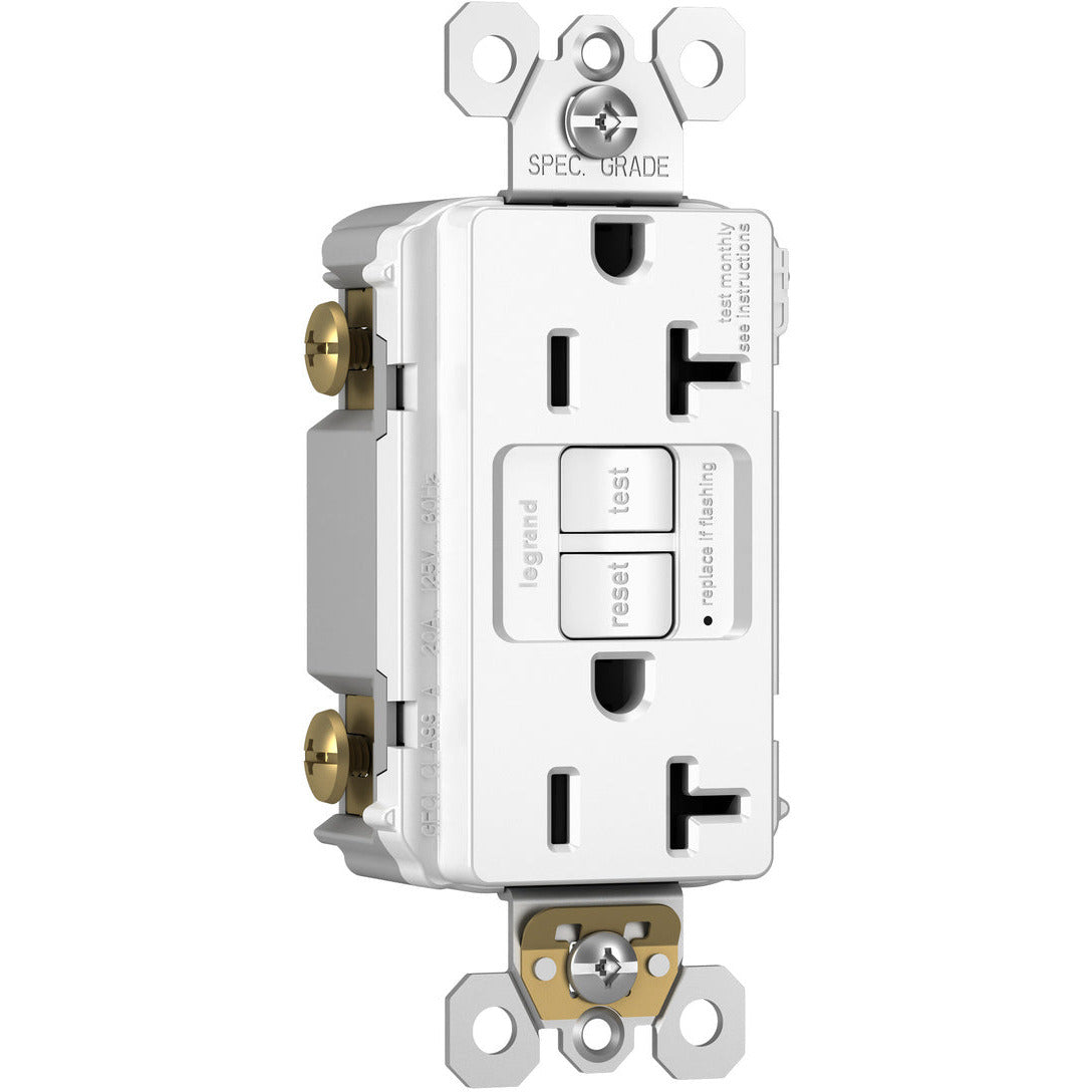 radiant Spec-Grade 20A Tamper-Resistant Self-Test GFCI Receptacle