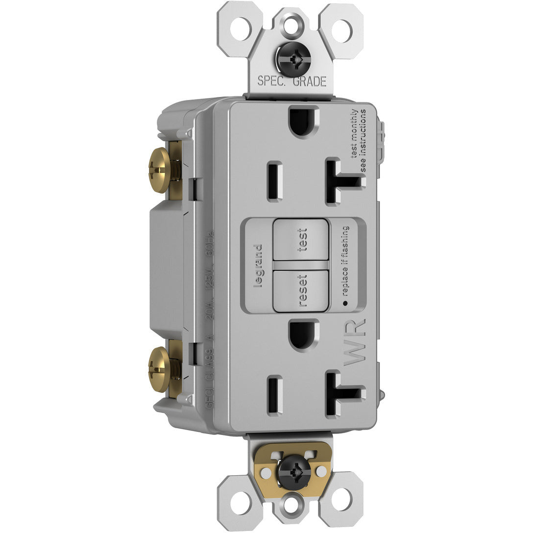 radiant Spec-Grade 20A Weather-Resistant Self-Test GFCI Receptacle