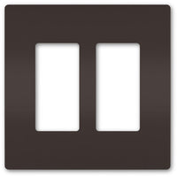radiant Two-Gang Screwless Wall Plate