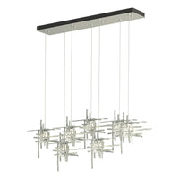 Tura 7-Light Seeded Glass Pendant