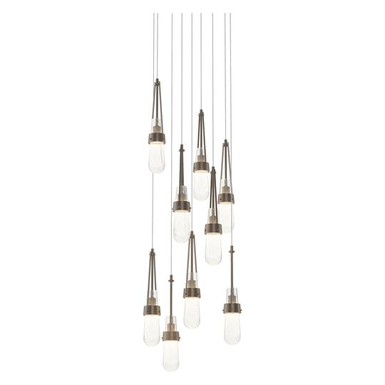 Link 9-Light Blown Glass Pendant