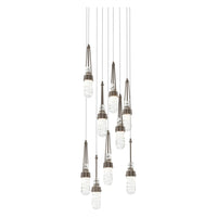 Link 9-Light Blown Glass Pendant