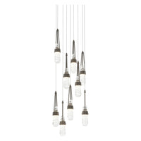 Link 9-Light Blown Glass Pendant