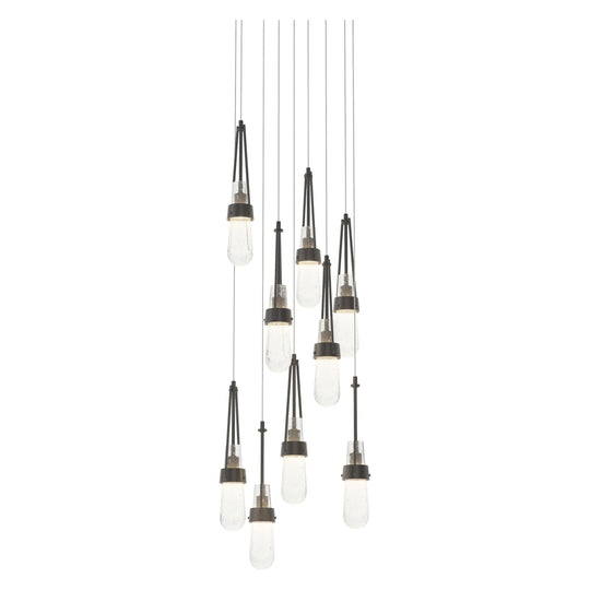 Link 9-Light Blown Glass Pendant