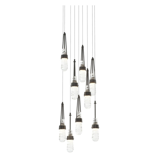 Link 9-Light Blown Glass Pendant