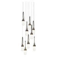 Link 9-Light Blown Glass Pendant