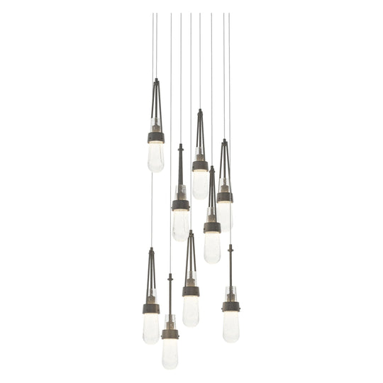 Link 9-Light Blown Glass Pendant