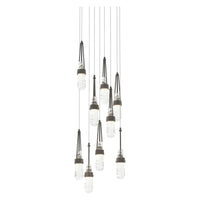Link 9-Light Blown Glass Pendant