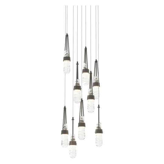 Link 9-Light Blown Glass Pendant