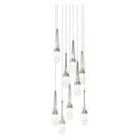 Link 9-Light Blown Glass Pendant