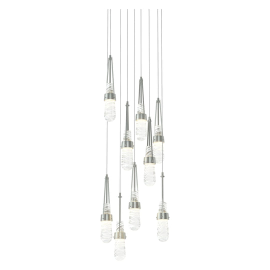 Link 9-Light Blown Glass Pendant