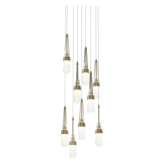 Link 9-Light Blown Glass Pendant