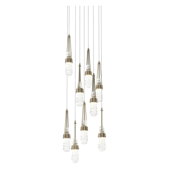 Link 9-Light Blown Glass Pendant