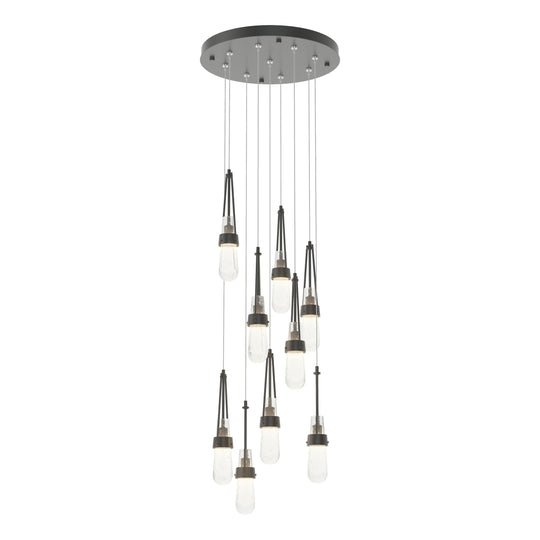 Link 9-Light Blown Glass Pendant