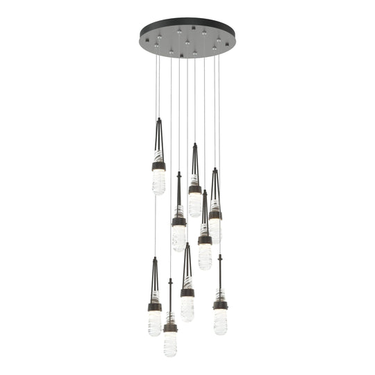 Link 9-Light Blown Glass Pendant
