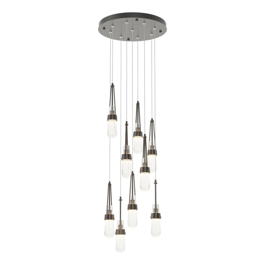 Link 9-Light Blown Glass Pendant