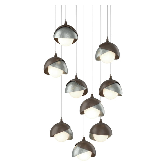 Brooklyn 9-Light Double Shade Pendant