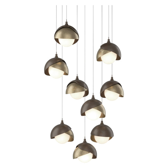 Brooklyn 9-Light Double Shade Pendant