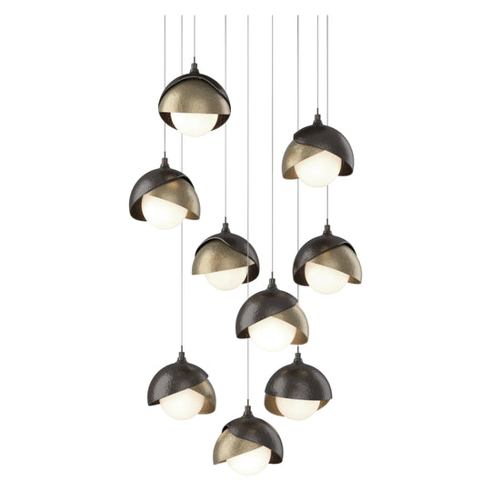 Brooklyn 9-Light Double Shade Pendant