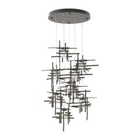 Tura 9-Light Seeded Glass Pendant