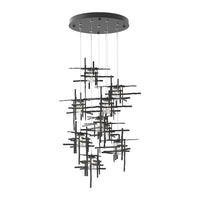 Tura 9-Light Seeded Glass Pendant