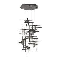 Tura 9-Light Seeded Glass Pendant