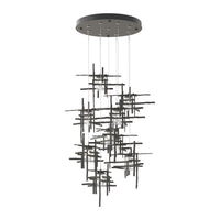 Tura 9-Light Seeded Glass Pendant
