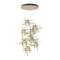 Tura 9-Light Seeded Glass Pendant